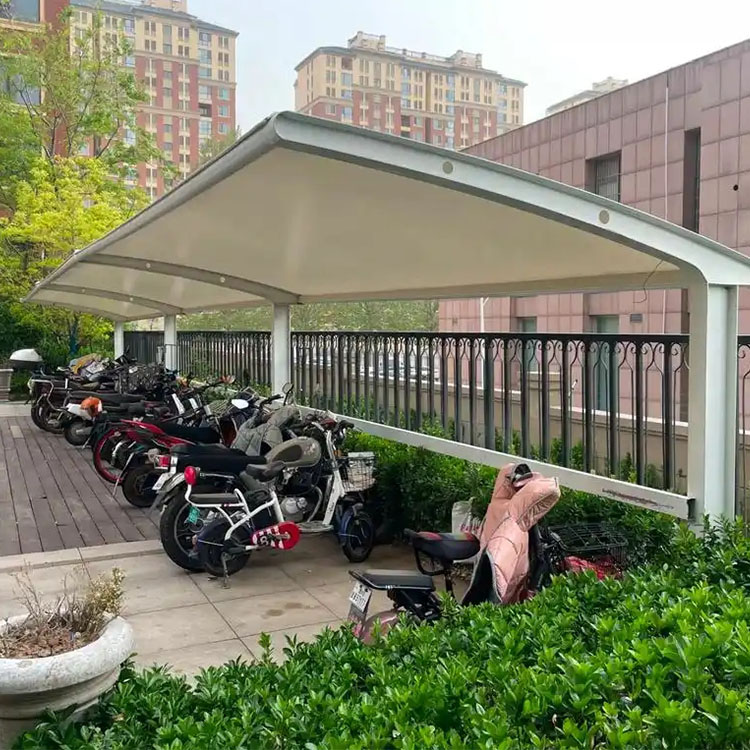 康平县膜结构电动车棚